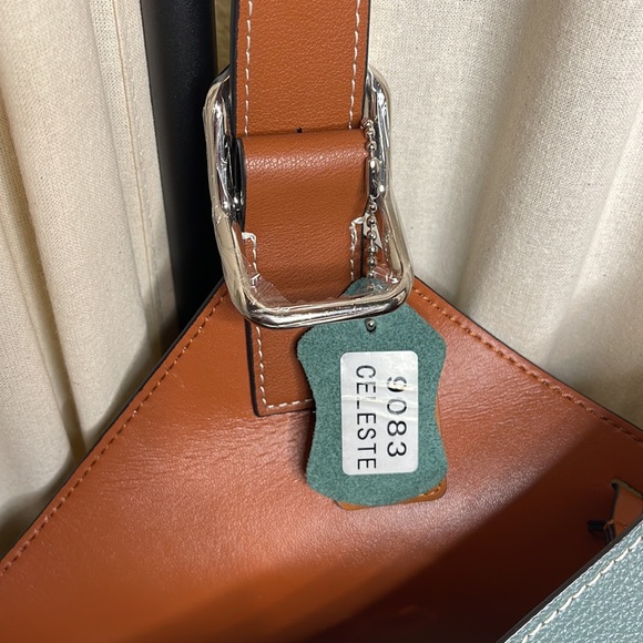 NEW! LEATHER SHOULD BAG WITH COSMETIC BAG ‘CELESTE’ - Picture 5 of 15